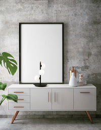 POMI' LAMPADA DA TAVOLO 3 LUCI NERO E PARTICOLARI ORO ATTACCO G9