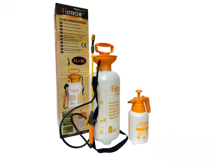 POMPA IRRORATRICE A PRESSIONE 8LT + OMAGGIO SPRUZZINO MANUALE 1LT G840610