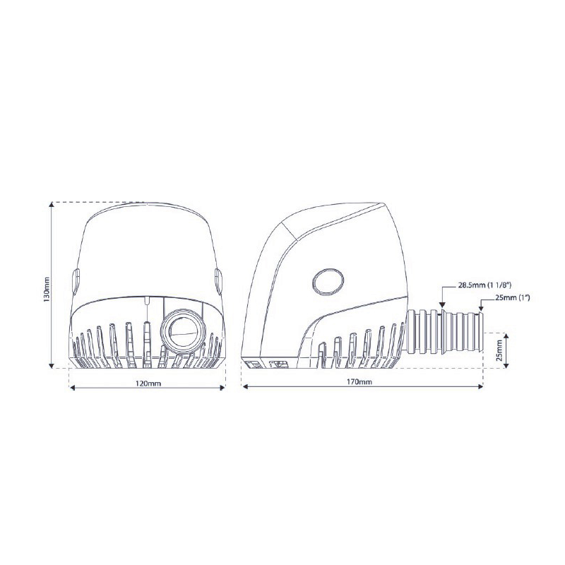 POMPA ORCA AUTO 1300 GPH 12V