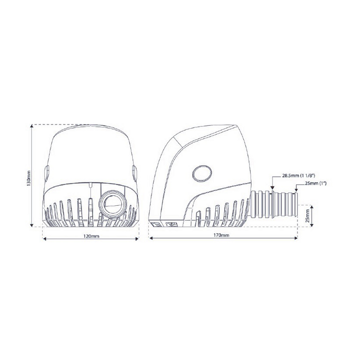 POMPA ORCA AUTO 1300 GPH 12V