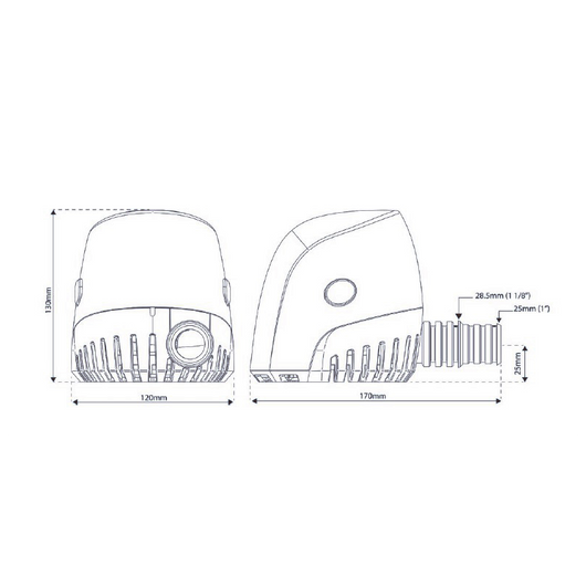 POMPA ORCA AUTO 1300 GPH 24V