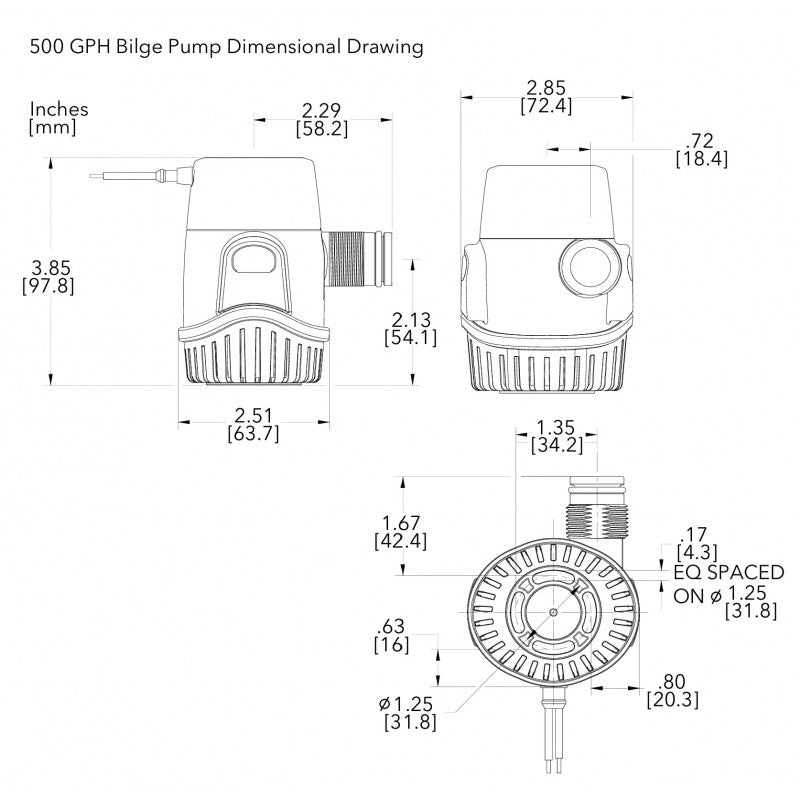 POMPA SOMM. 500 12V 25DA
