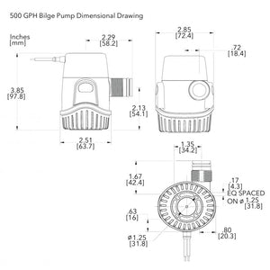 POMPA SOMM. 500 12V 25DA