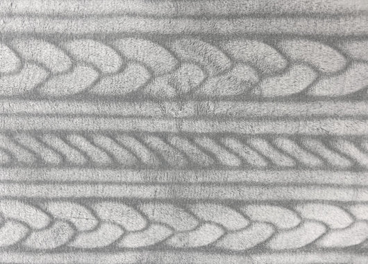 Poncho Felpa Plaid Coperta Retro Agnellato Sherpa Inverno Caldo Dis. Maglia - Poncho - Grigio