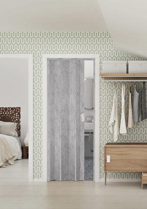 PORTA A SOFFIETTO MAYA 83X214 TESSUTO GRIGIO