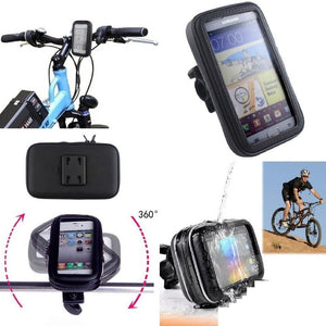 PORTA CELLULARE SUPPORTO BICI MOTO CUSTODIA IMPERMEABILE SMARTPHONE 5,5" POLLICI