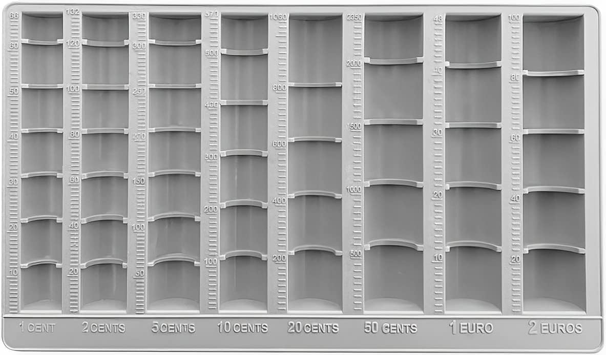 PORTA MONETE CASSETTO CONTA SOLDI SPICCIOLI PER NEGOZIO DA BANCO