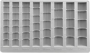 PORTA MONETE CASSETTO CONTA SOLDI SPICCIOLI PER NEGOZIO DA BANCO