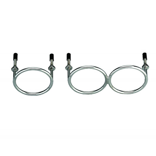 PORTABICCHIERE INOX A DUE ANELLI