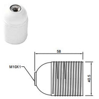 PORTALAMPADA E27 FILET BIANCA