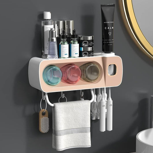 PORTASPAZZOLINO DISPENSER DENTRIFICIO PORTA ASCIUGAMANI DA PARETE RA-919