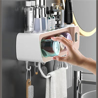 PORTASPAZZOLINO DISPENSER DENTRIFICIO PORTA ASCIUGAMANI DA PARETE RA-919