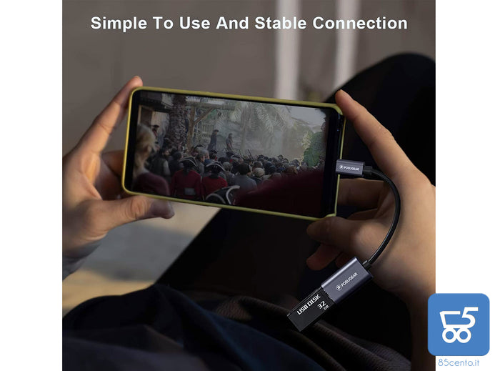 POSUGEAR Cavo OTG - Micro USB Maschio a USB 2.0 Femmina OTG Adattatore Placcato Oro Compatibile con Samsung Galaxy S7 S6 J7  Smartphones e Tablet Android