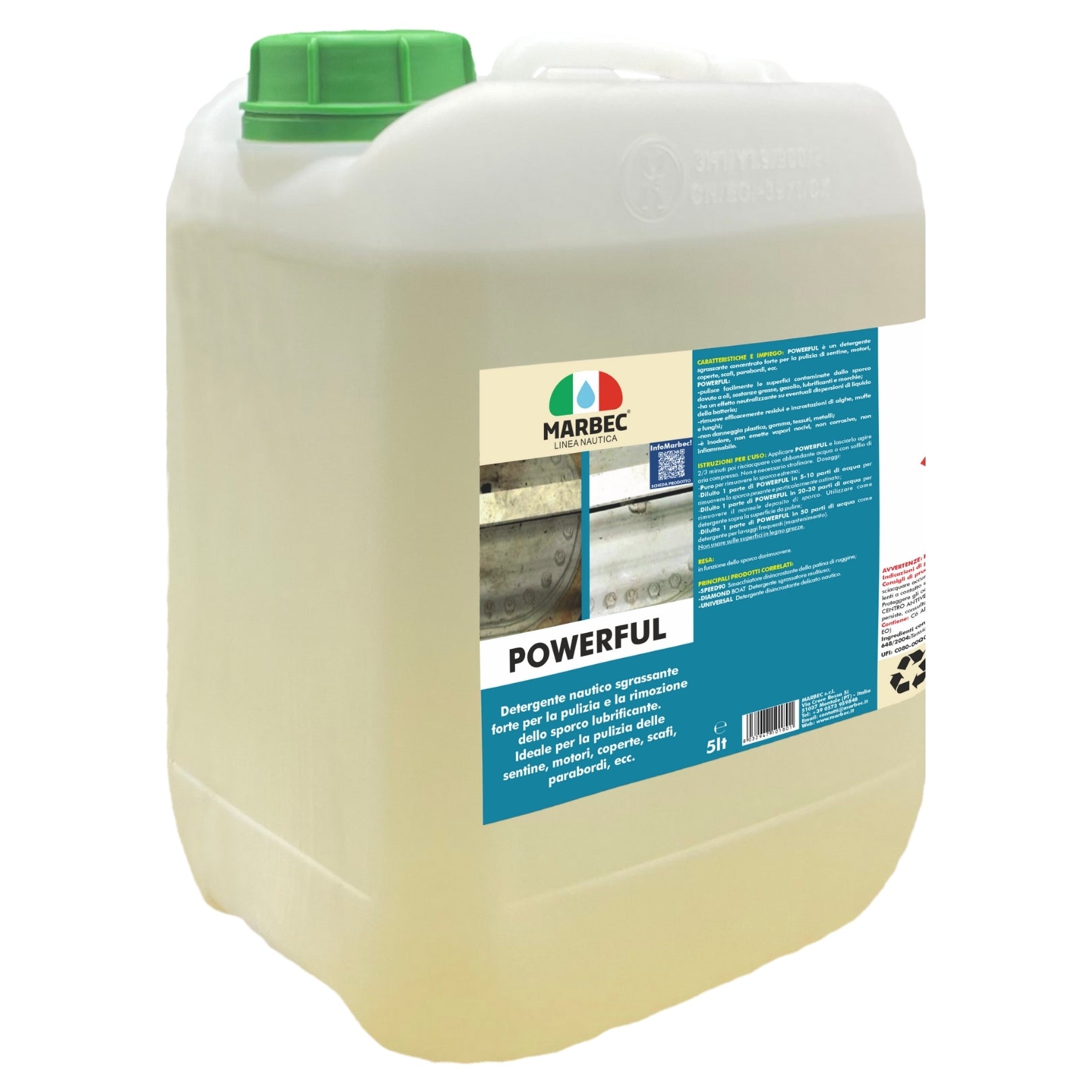 Detergente nautico sgrassante forte POWERFUL   5LT