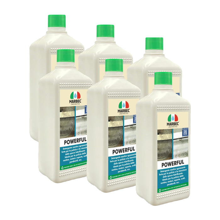 Detergente nautico sgrassante forte POWERFUL   1LTx6Pz