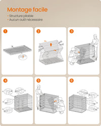Gabbia per cani 2 porte pieghevole trasportabile con maniglie e vassoio formato XL 91 x 56 x 64 cm nero 12_0004782