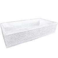 Pilozza serie grecale cemento l.45 x p.42 x h.16 cm predisposizione rubinetto