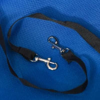 Passeggino per Cani Pieghevole con Guinzaglio di Sicurezza e Cestino Portaoggetti, Blu