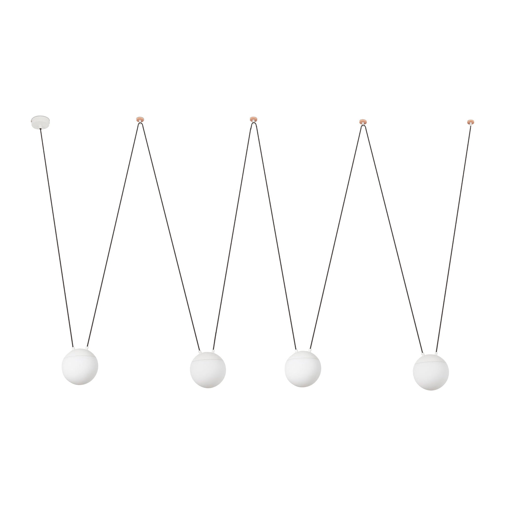 MINE GLASS SPACE 4L Sospensione bianca