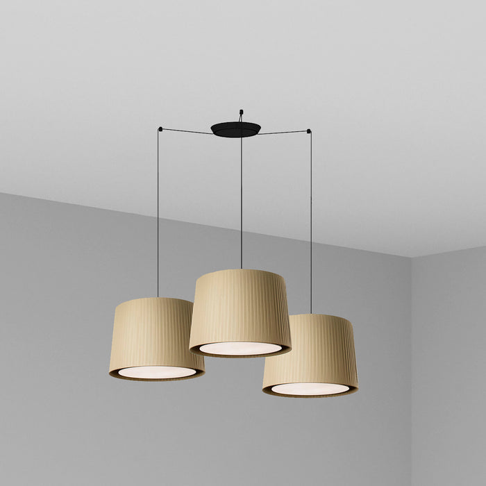 SAMBA 3L Lampada sospensione nera/verde