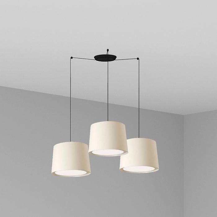 CONGA 3L Lampada sospensione bianca