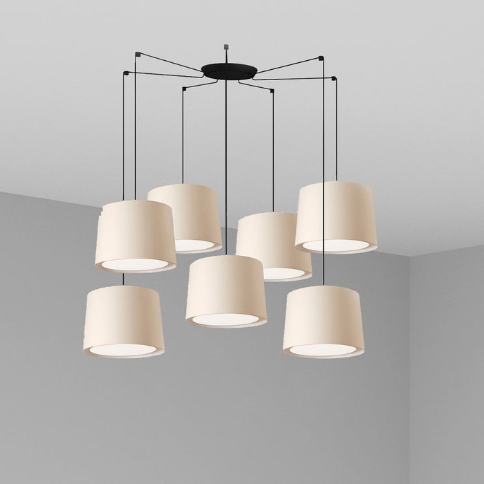 CONGA 7L Lampada sospensione beige