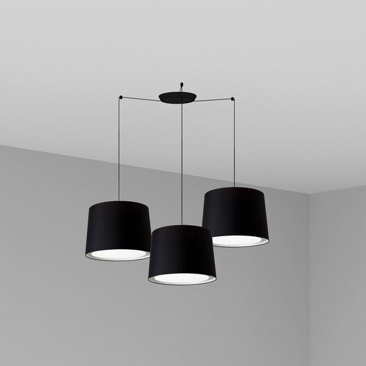 CONGA 3L Lampada sospensione nera