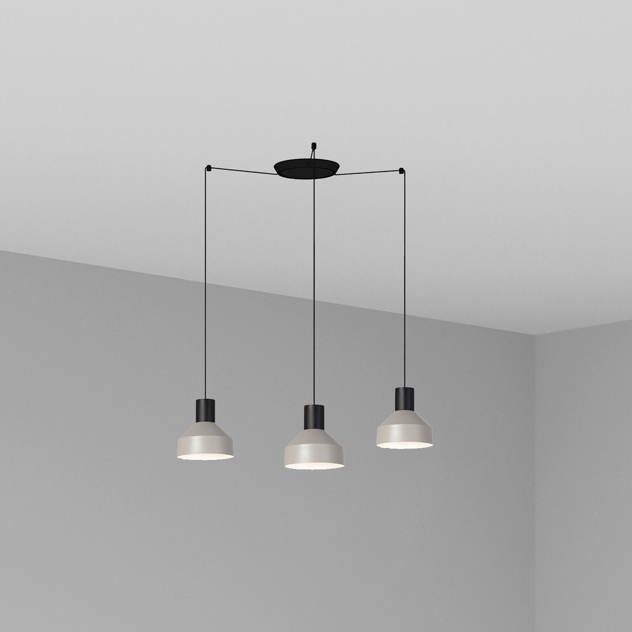 KOMBO 200 3L Lampada sospensione grigio