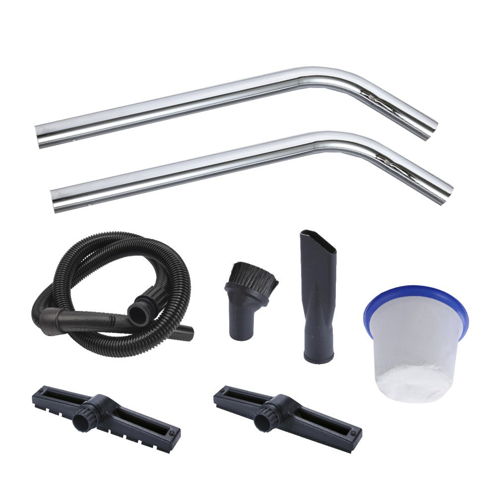 ASPIRATORE ASPIRAPOLVERE SOLIDI ASPIRALIQUIDI BIDONE INOX 80Lt 3x1000W RIBIMEX