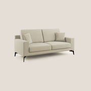 Divano 2 Posti 166x95x91 cm in Tessuto Panna