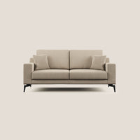 Divano 2 Posti 166x95x91 cm in Tessuto Tortora