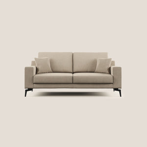 Divano 2 Posti 166x95x91 cm in Tessuto Tortora