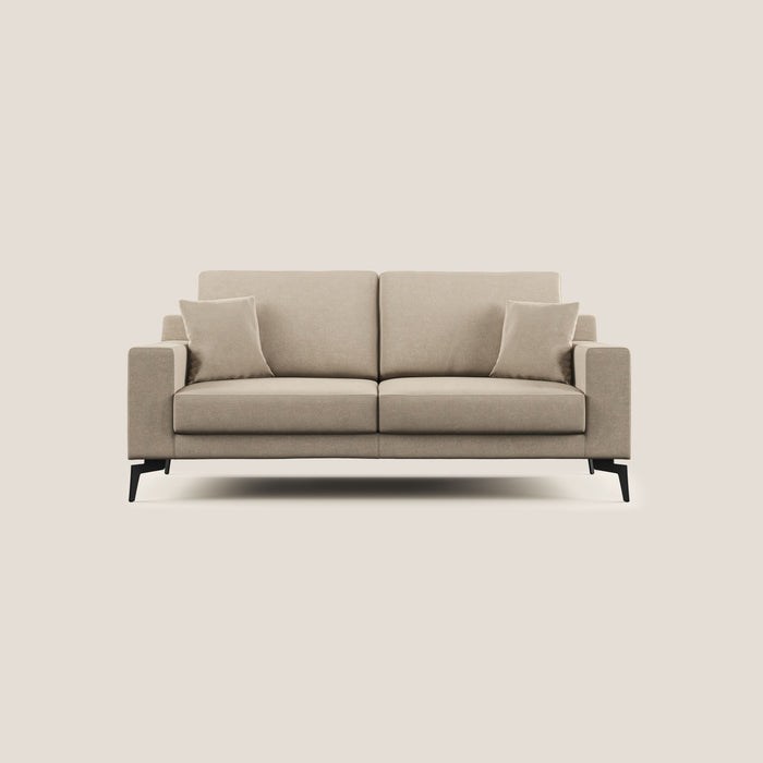 Divano 2 Posti 166x95x91 cm in Tessuto Tortora
