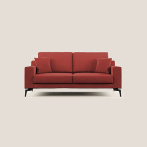 Divano 2 Posti 146x95x91 cm in Tessuto Rosso