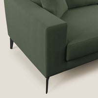 Divano 3 Posti 206x95x91 cm in Tessuto Verde