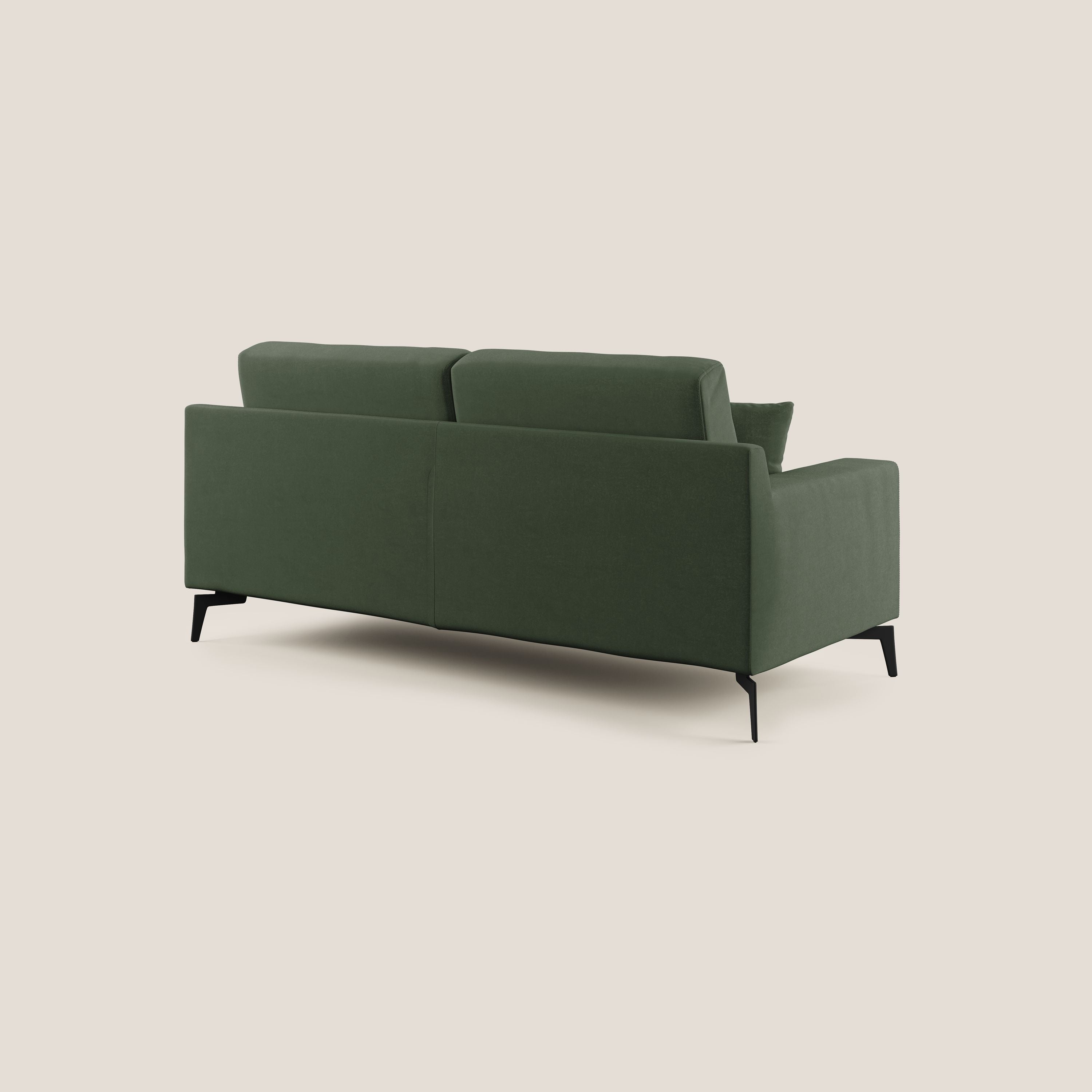 Divano 2 Posti 166x95x91 cm in Tessuto Verde