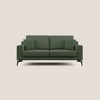 Divano 3 Posti 186x95x91 cm in Tessuto Verde