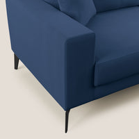 Divano 2 Posti 166x95x91 cm in Tessuto Blu