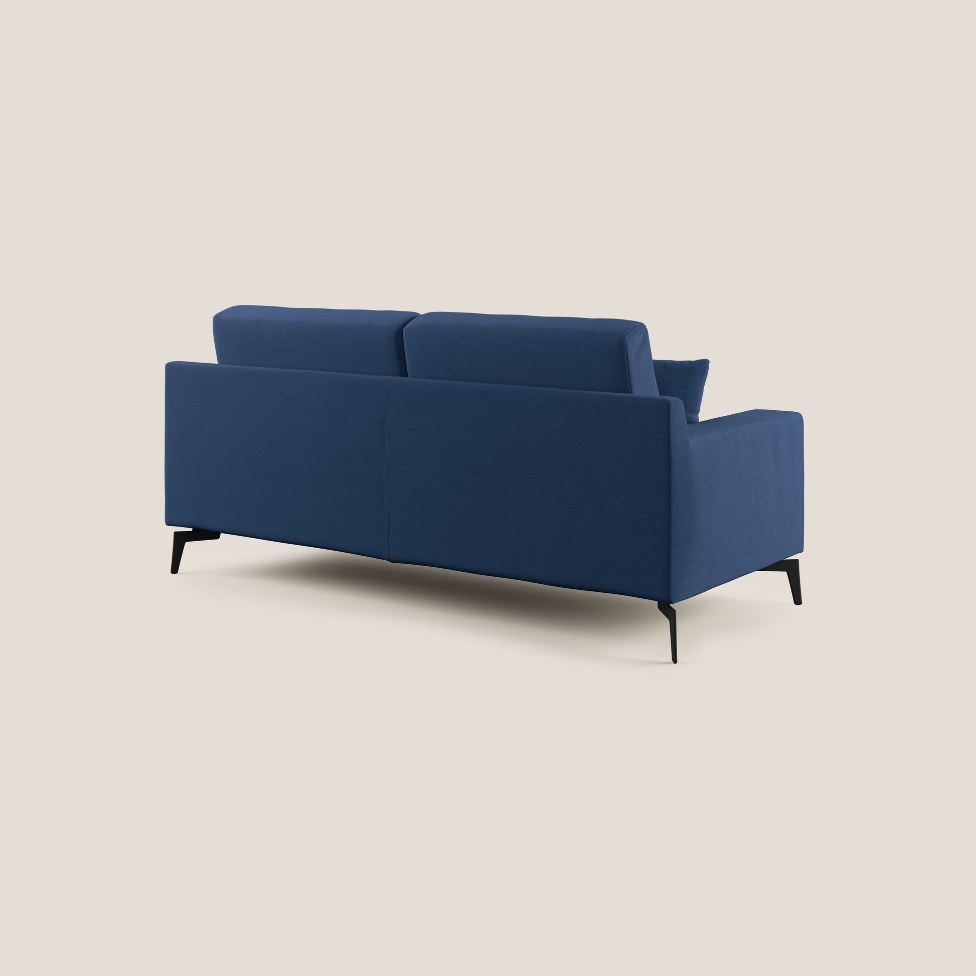 Divano 3 Posti 206x95x91 cm in Tessuto Blu