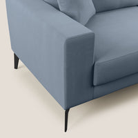 Divano 2 Posti 166x95x91 cm in Tessuto Carta Da Zucchero