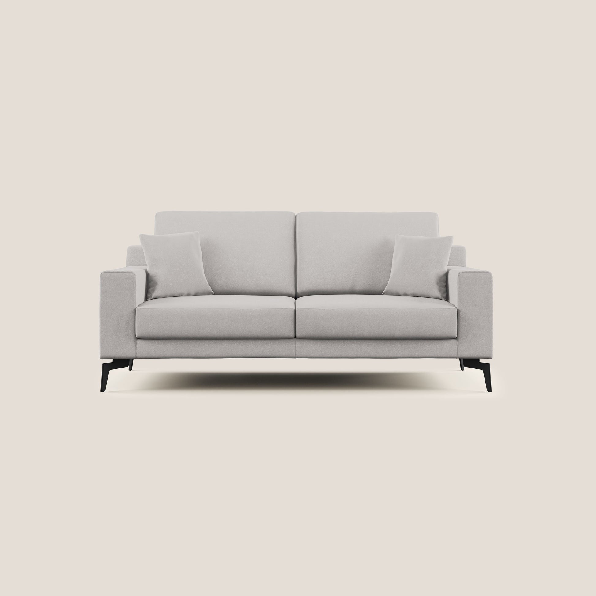 Divano 2 Posti 146x95x91 cm in Tessuto Beige