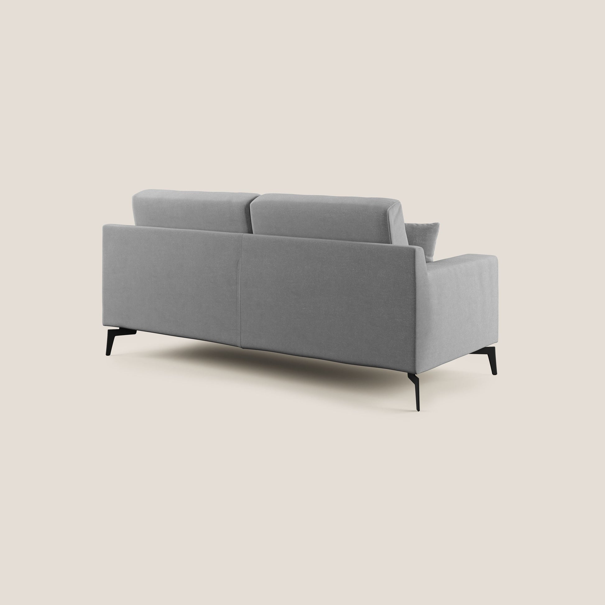 Divano 2 Posti 146x95x91 cm in Tessuto Grigio