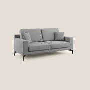 Divano 3 Posti 206x95x91 cm in Tessuto Grigio