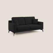 Divano 3 Posti 206x95x91 cm in Tessuto Nero