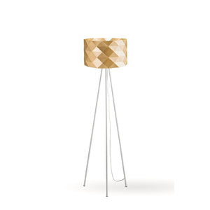 Piantana Moderna 3 Piediprisma Polilux ® New Gold E Metallo 1 Luce E27