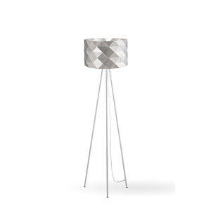 Piantana Moderna 3 Piediprisma Polilux ® Argento E Metallo 1 Luce E27