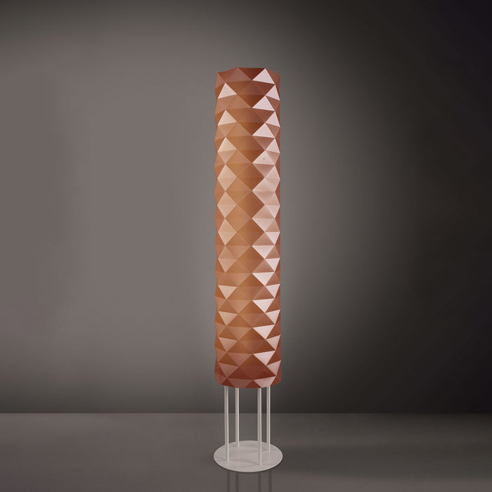 Piantana Moderna Prisma Polilux ® Rame E Metallo 3 Luci E27