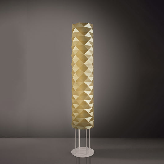 Piantana Moderna Prisma Polilux ® New Gold E Metallo 3 Luci E27