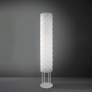 Piantana Moderna Prisma Polilux ® Bianco E Metallo 3 Luci E27