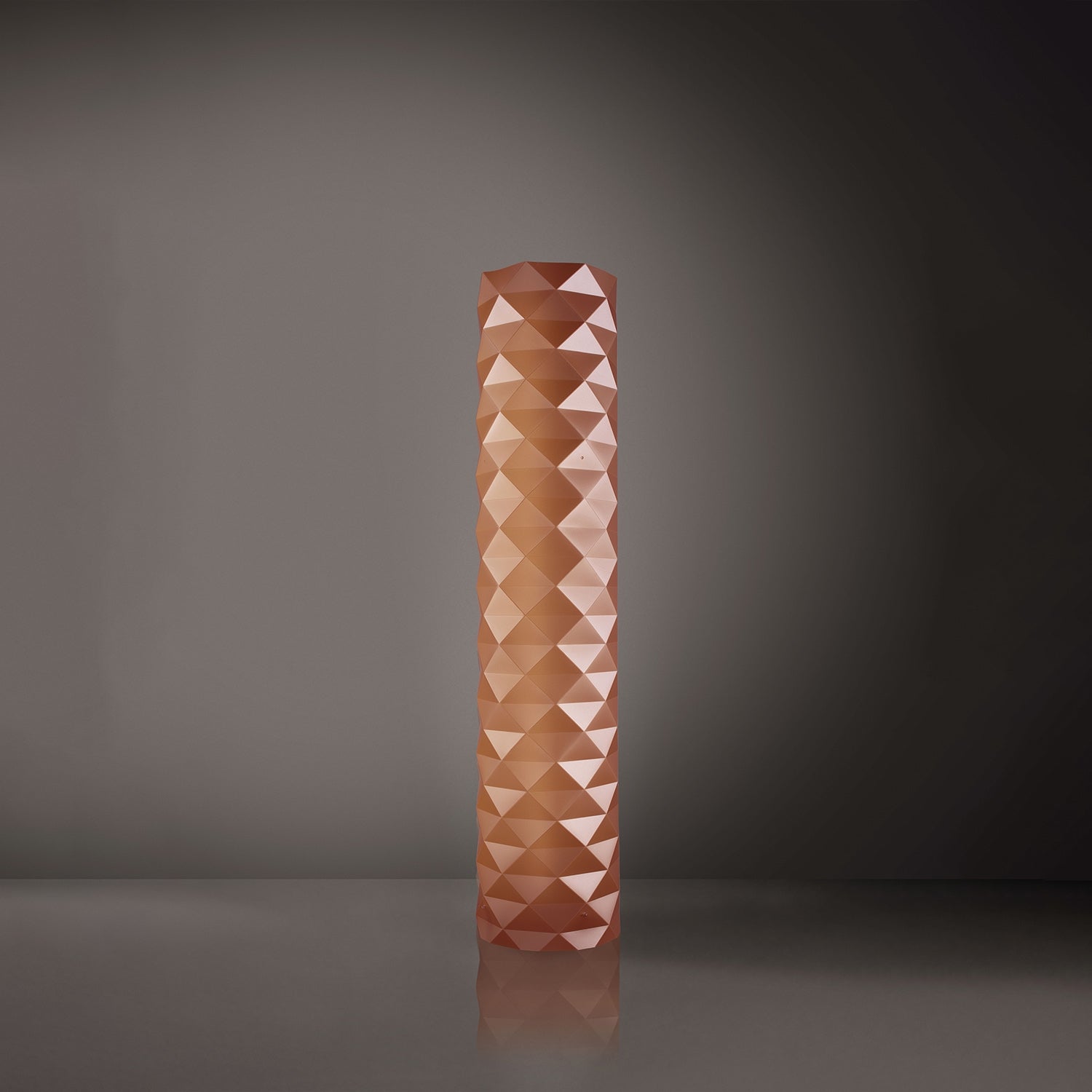 Piantana Moderna Prisma Polilux ® Rame E Metallo 3 Luci E27 H122Cm